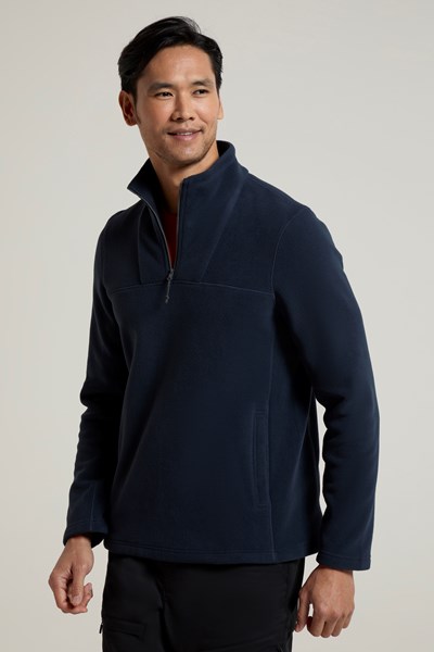 Cedar Half Zip Fleece - Blue