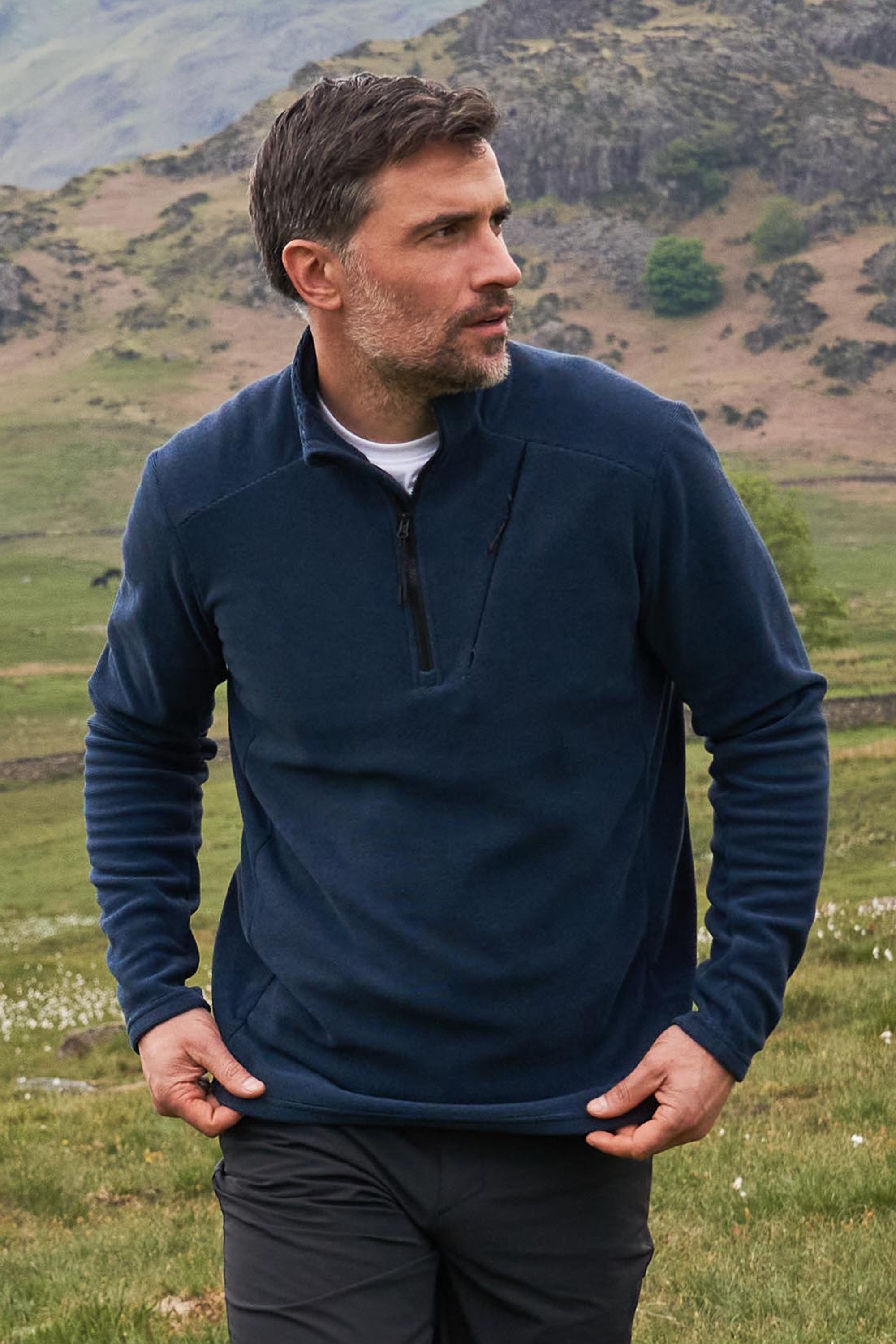 Ridge Mens Half Zip Fleece