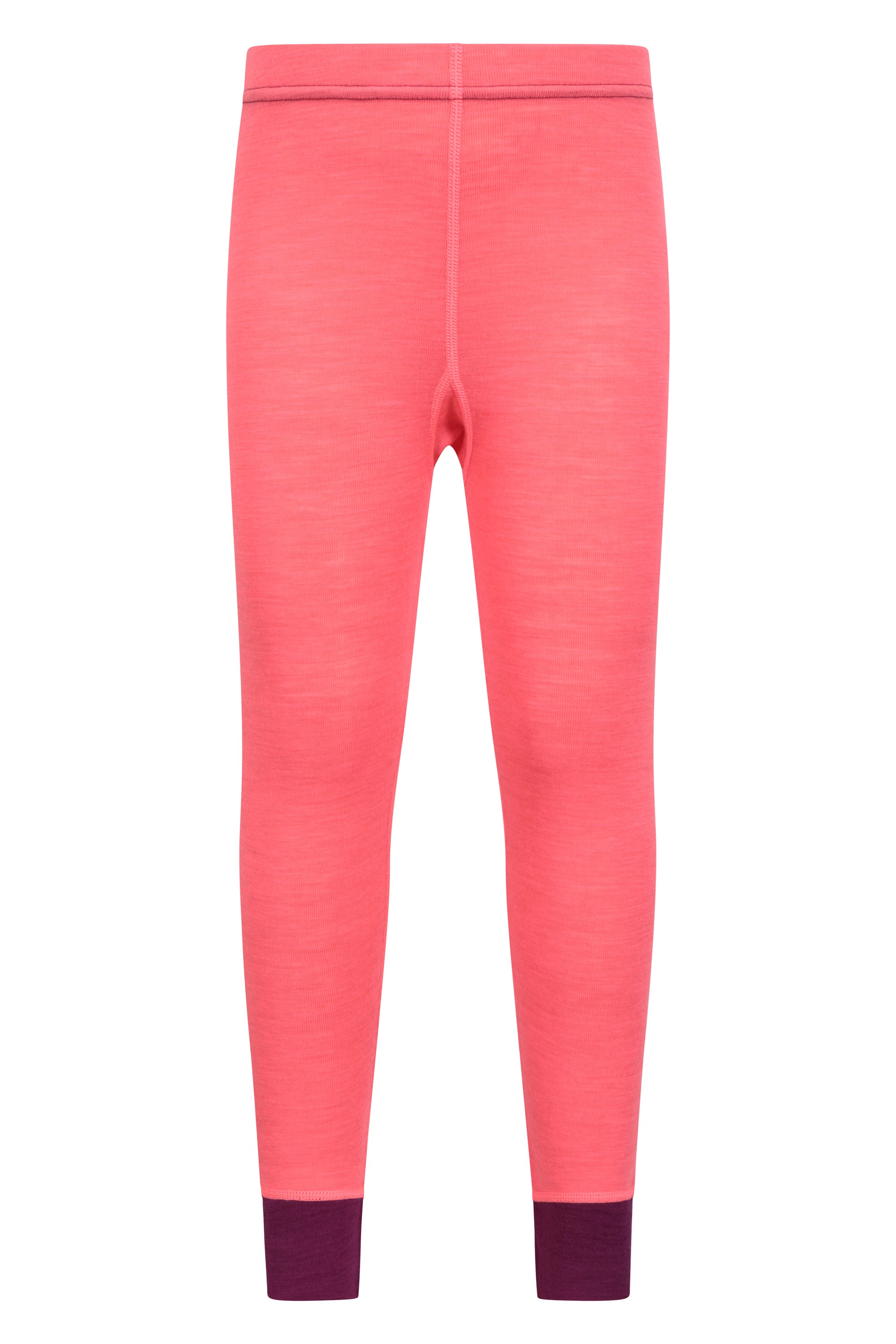 Merino Kids II Baselayer Pants - Bright Pink