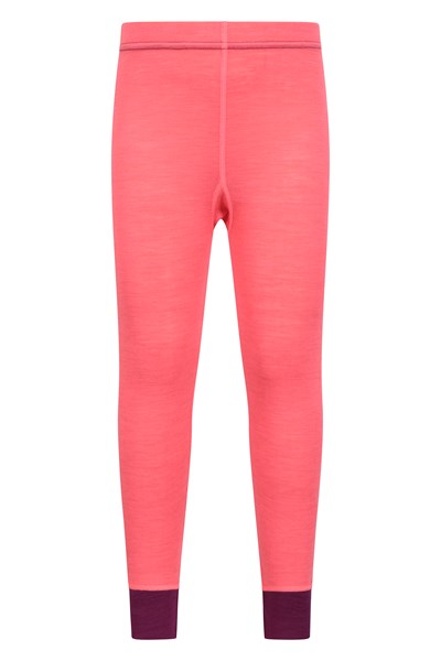 Merino Kids II Baselayer Pants - Pink
