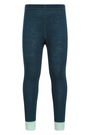 Merino Kids II Baselayer Pants Teal