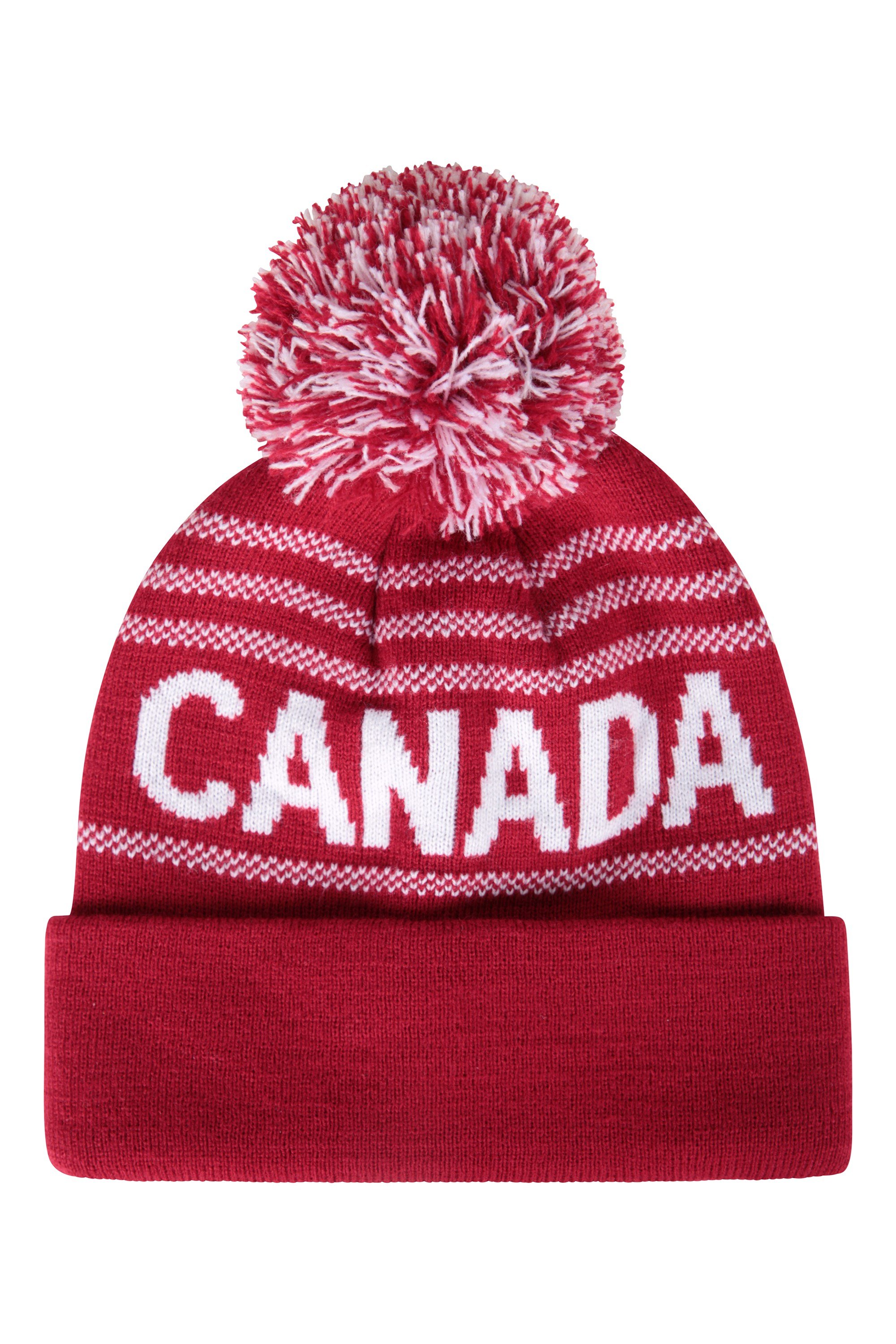 Canada Mens Pom Beanie