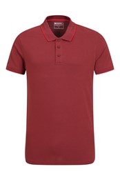 Lakeside II Mens Polo Shirt Dark Red