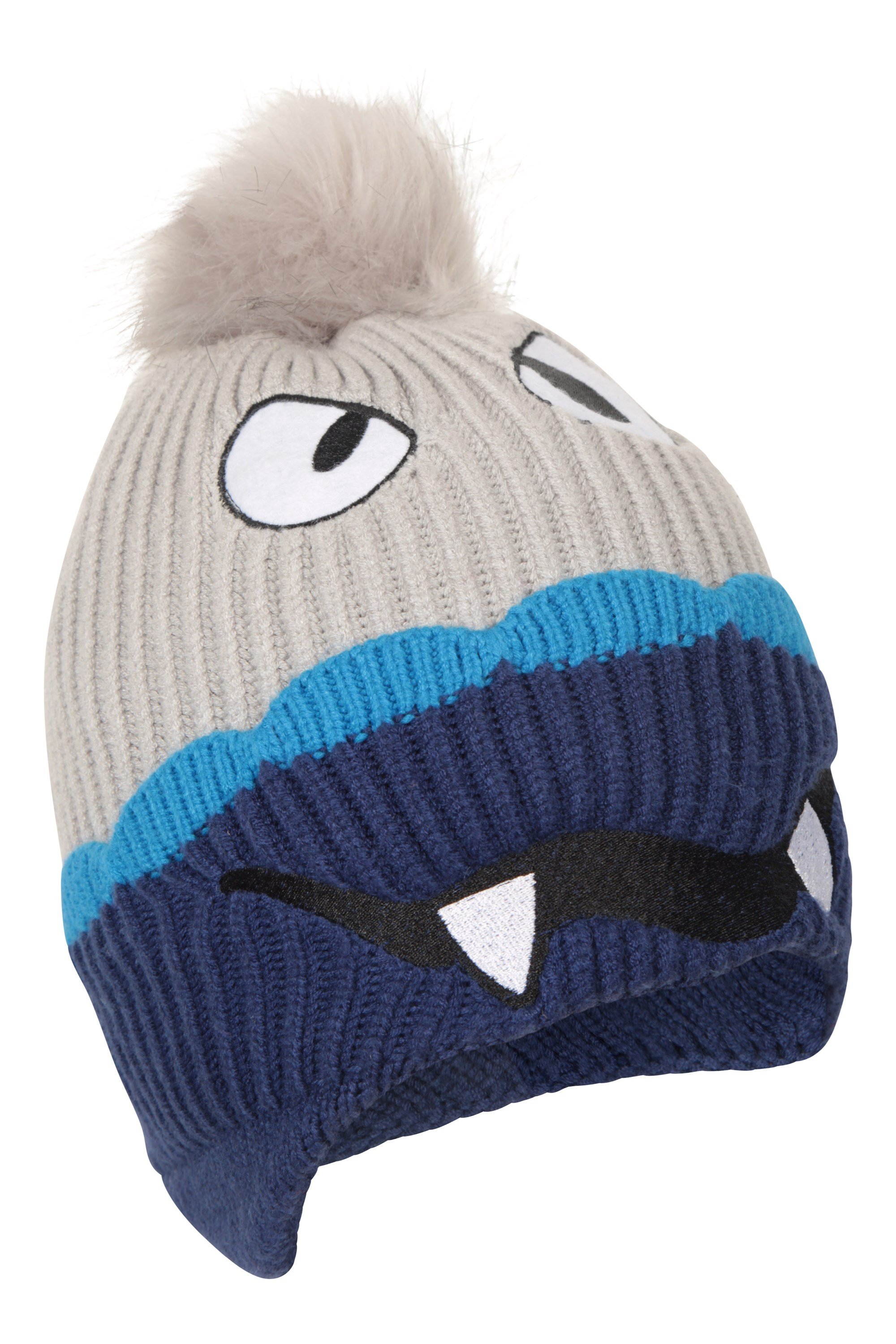 Kids Character Trapper Hat - Grey
