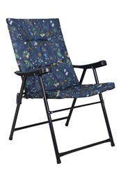 Chaise Pliante Rembourrée - À Motifs Bleu Foncé