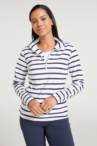 Camber Womens Half Zip Fleece - Beige