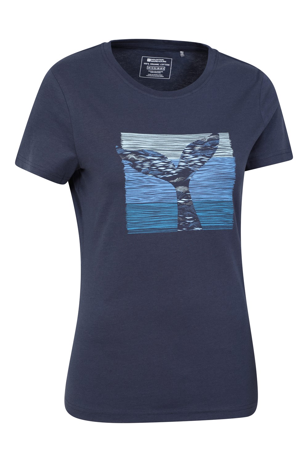 Mountain Warehouse Women's Whale Tail T-Shirt Lightweight Breathable Top - Picture 12 of 72