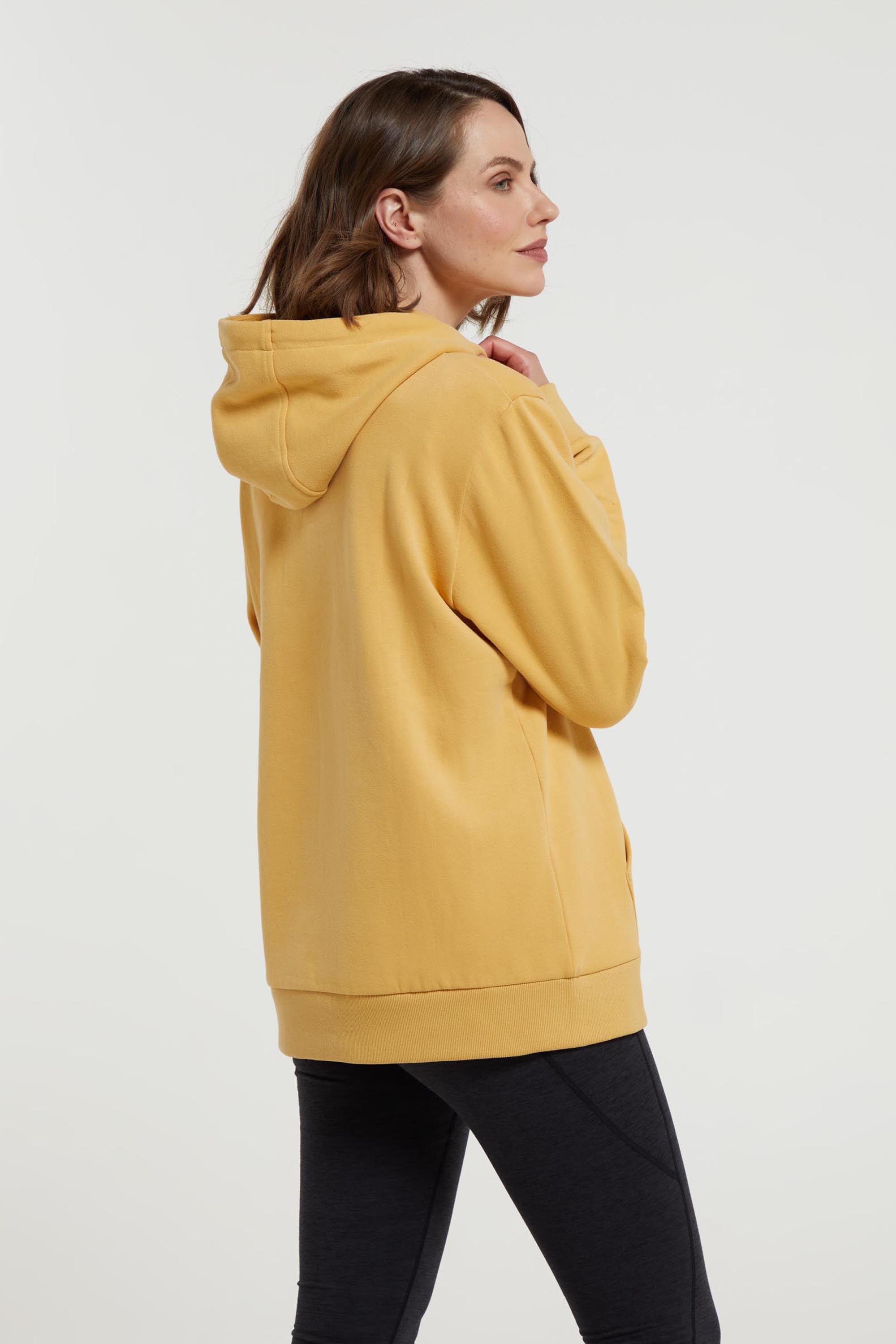 Mustard yellow hoodie women's discount