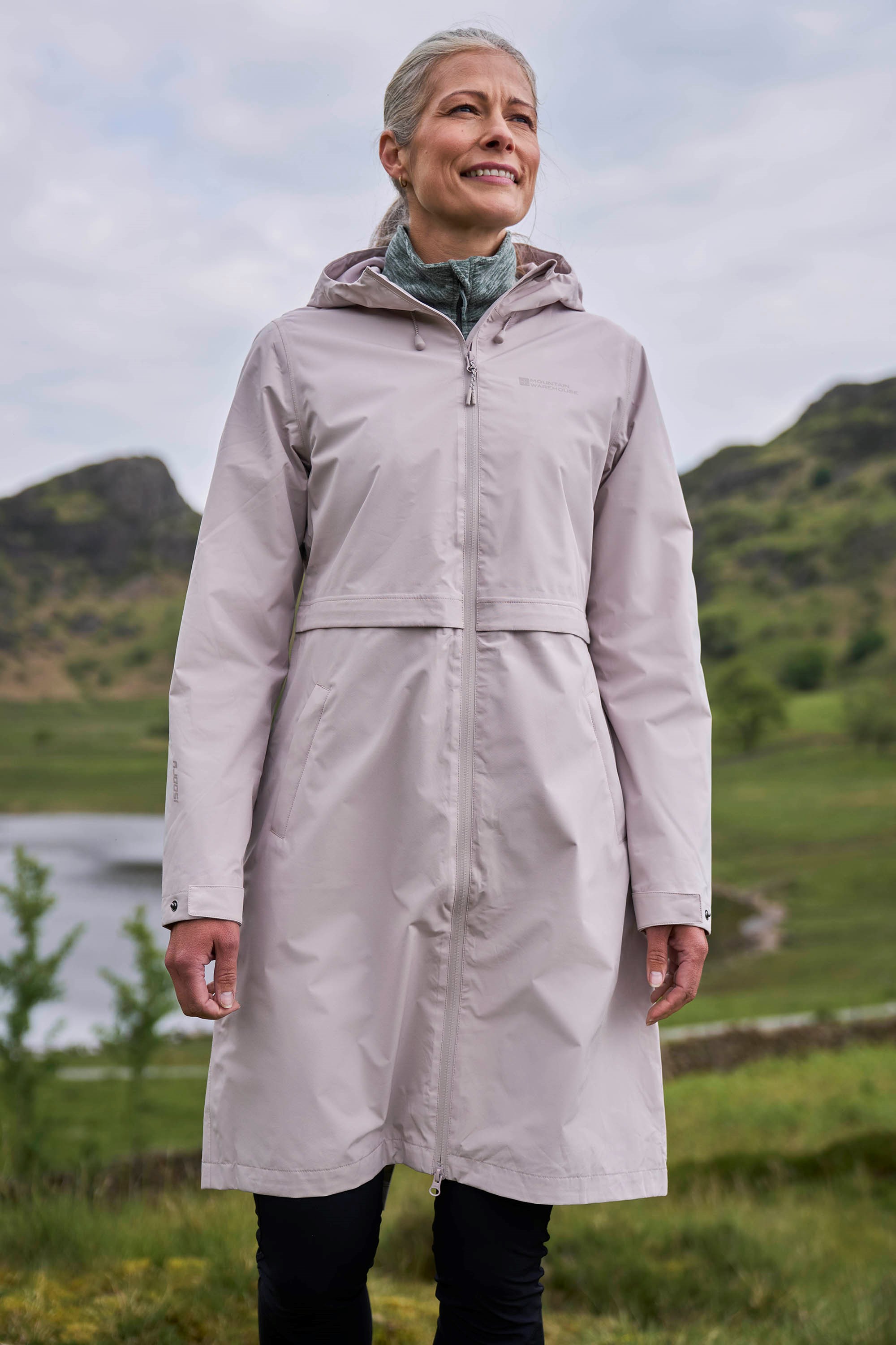 Hilltop Womens Extra Long Waterproof Jacket Mountain Warehouse GB