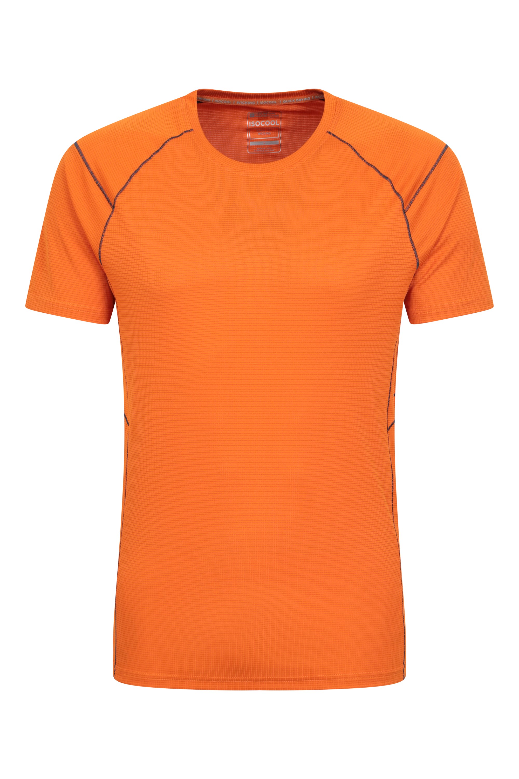 Approach Mens Lightweight Hiking T-Shirt - Orange