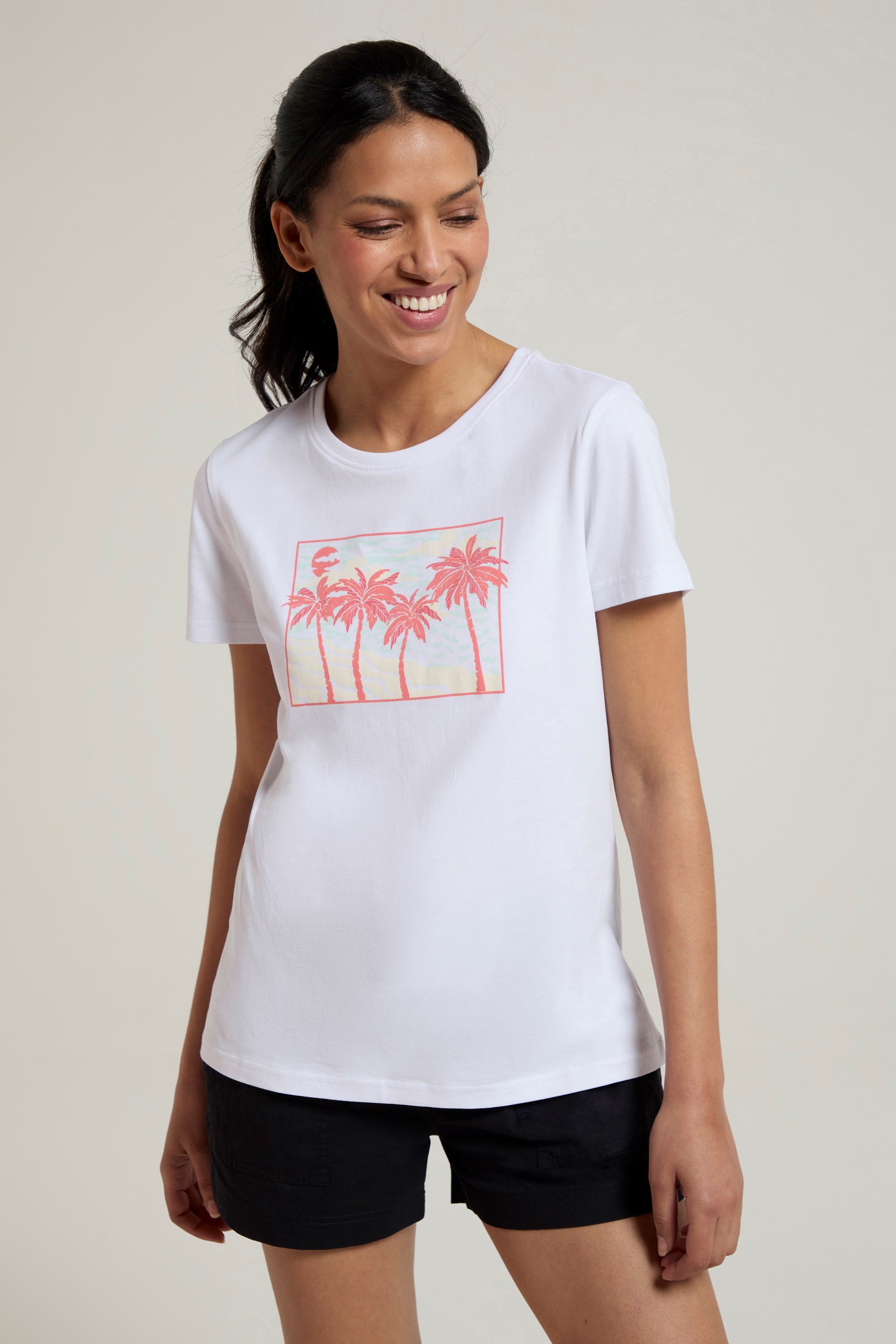 Postcard Palm Womens T-Shirt