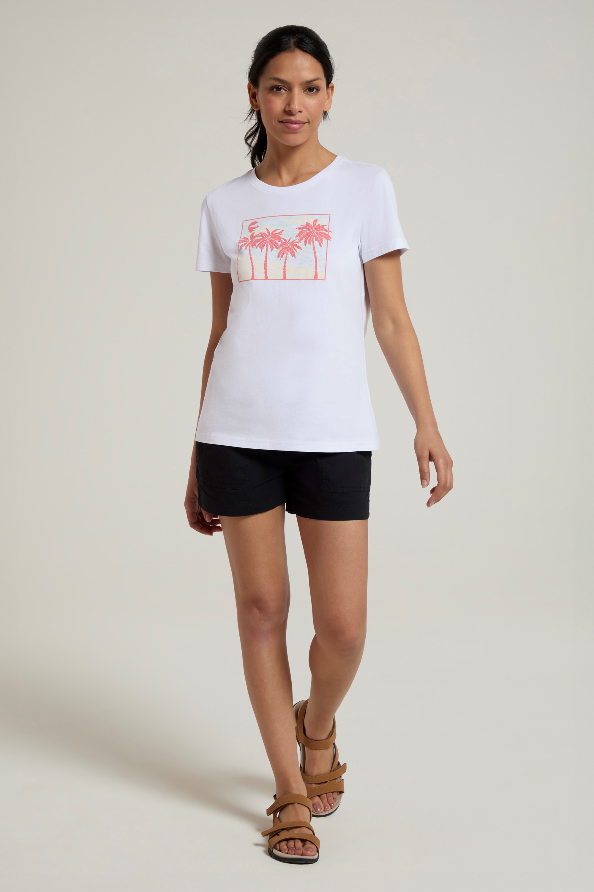 Postcard Palm Womens T-Shirt