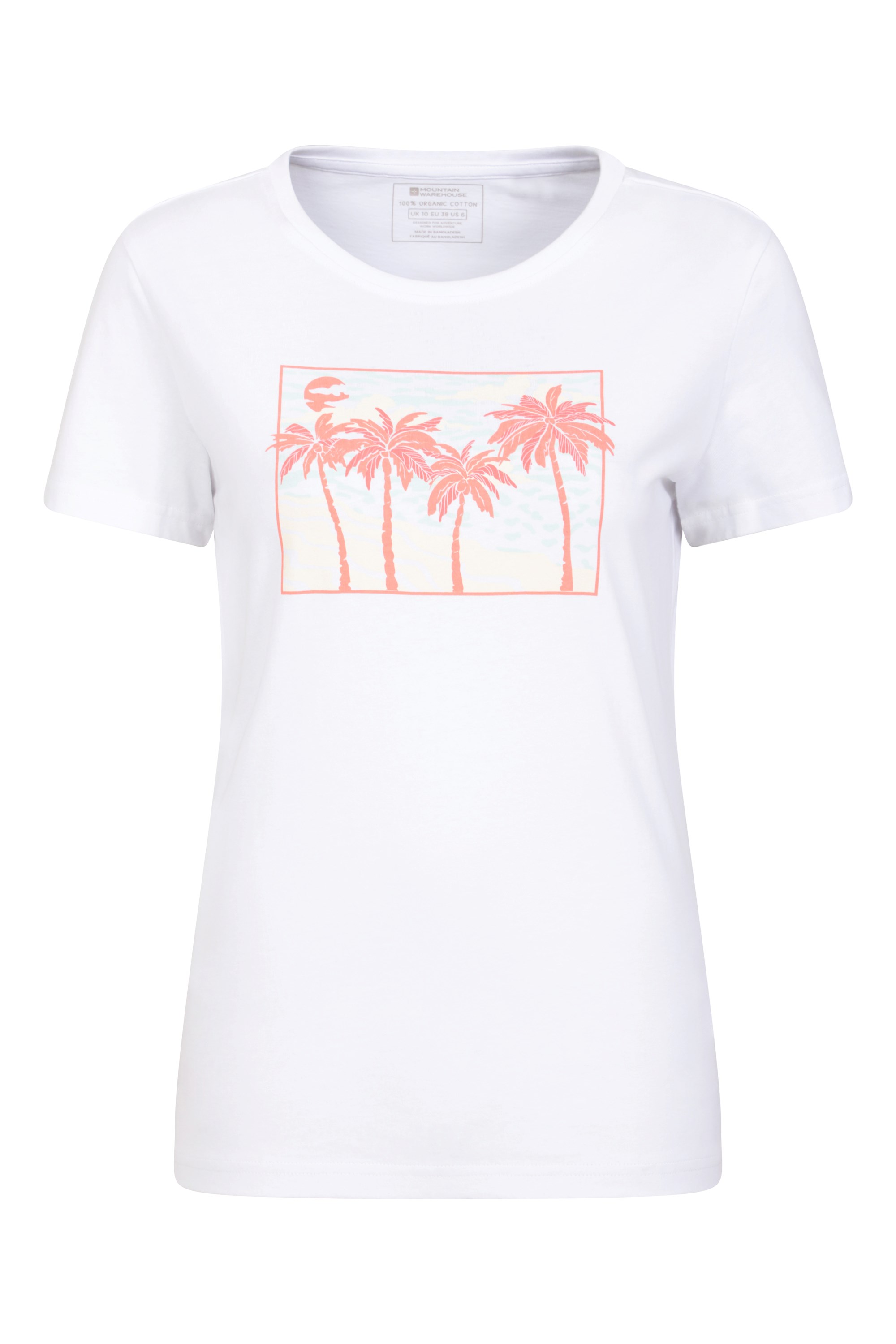 Postcard Palm Womens T-Shirt