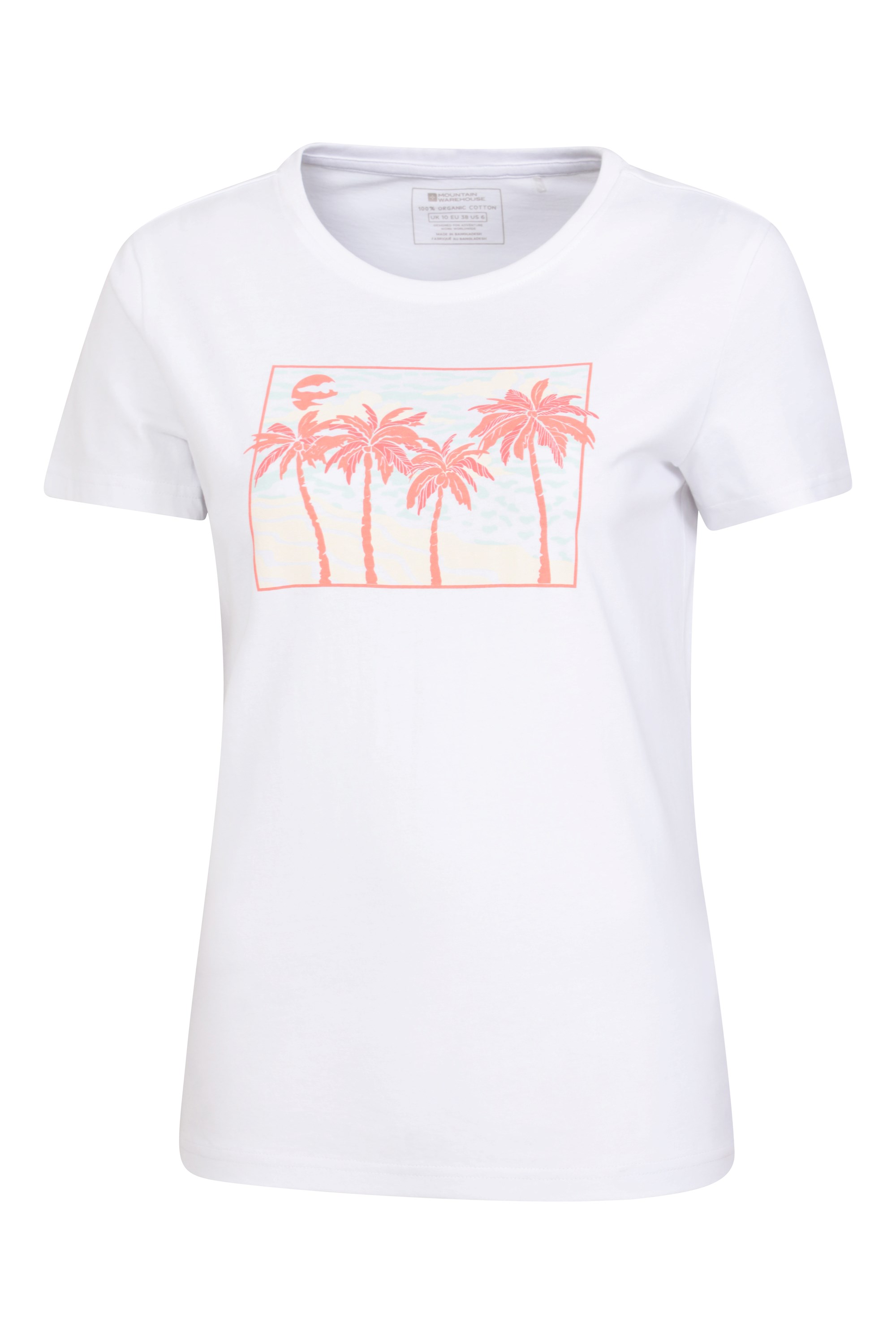 Postcard Palm Womens T-Shirt