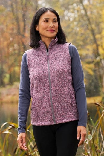 Idris Womens Gilet Pink