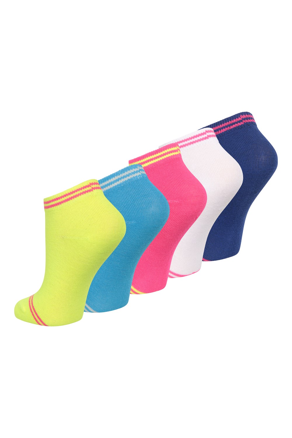 Mountain Warehouse Kids Isocool Soft Touch Trainer Socks Footwear - Pack of 5 - Picture 12 of 27