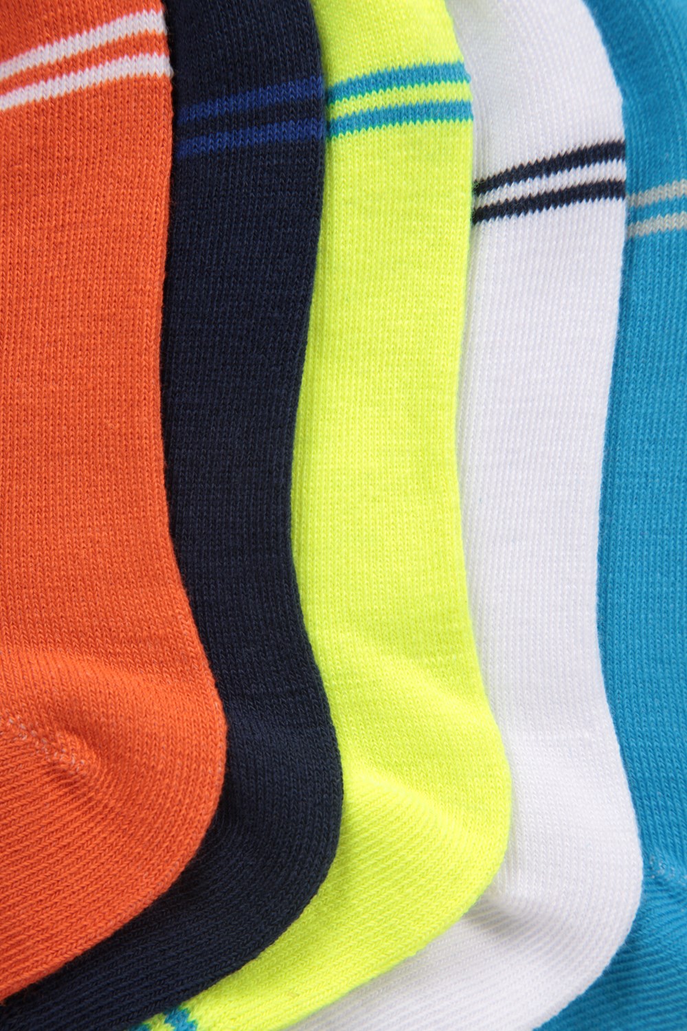 Mountain Warehouse Kids Isocool Soft Touch Trainer Socks Footwear - Pack of 5 - Picture 27 of 27