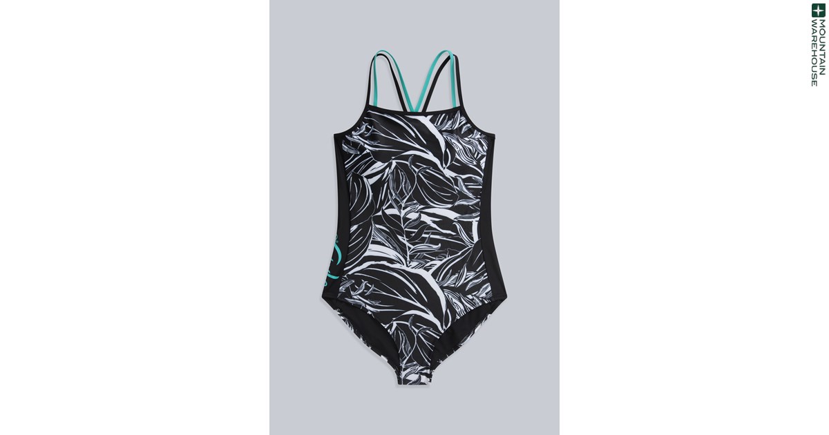 Buy Animal Womens Zora Printed Black Swimsuit from the Next UK