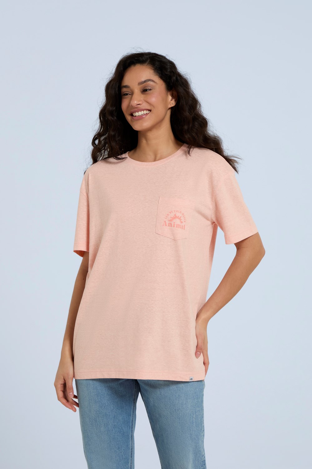 Animal Women's Elena Cotton Pocket T-Shirt Casual Relaxed Fit Summer Top - Picture 15 of 36