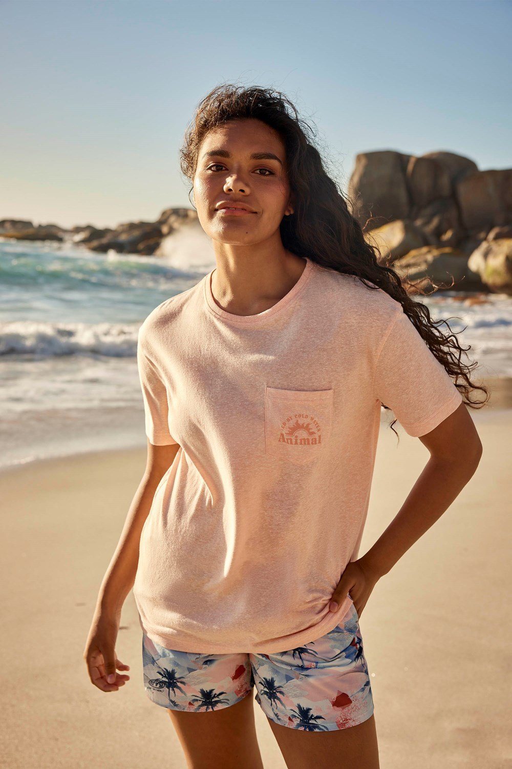 Animal Women's Elena Cotton Pocket T-Shirt Casual Relaxed Fit Summer Top - Picture 13 of 36