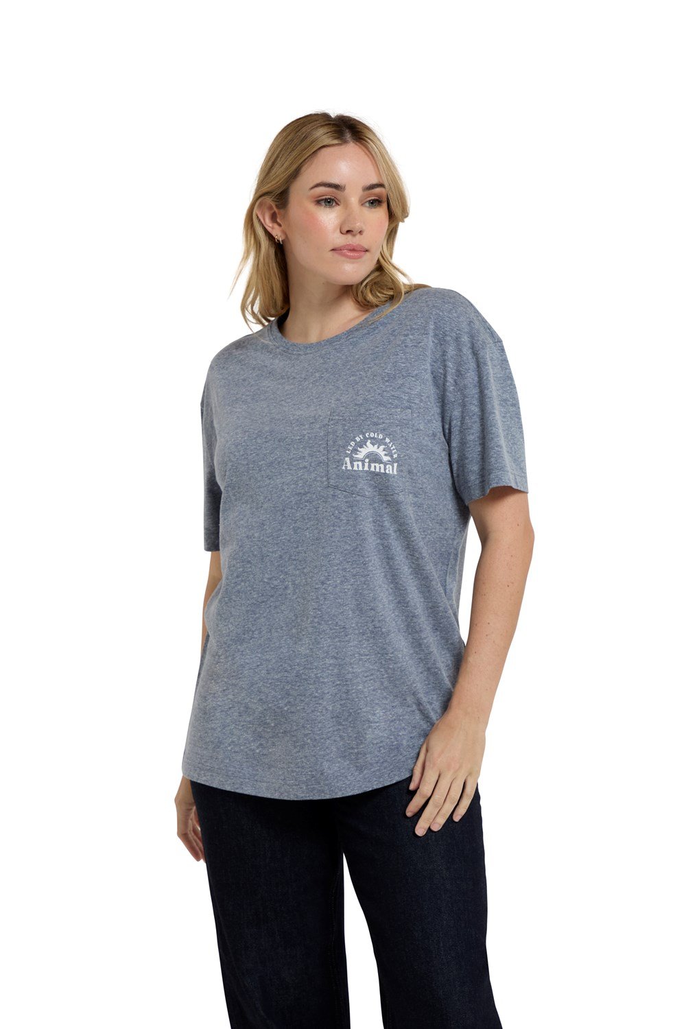 Animal Women's Elena Cotton Pocket T-Shirt Casual Relaxed Fit Summer Top - Picture 36 of 36