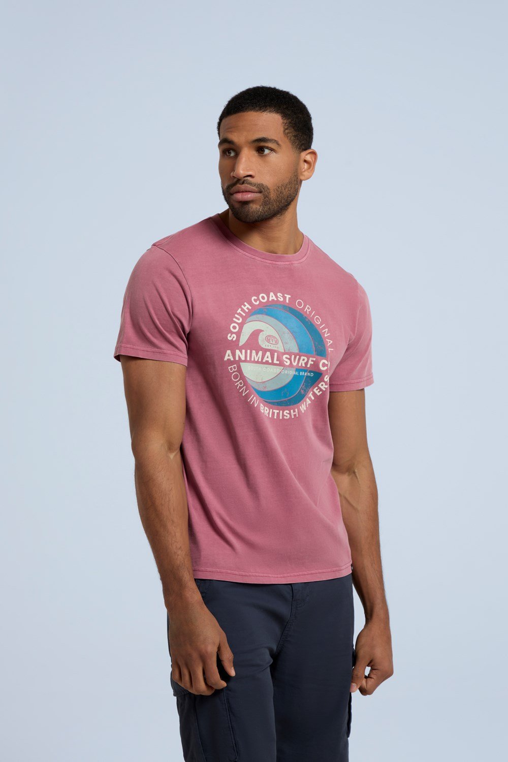 Animal Men's Jacob Cotton Front Graphic Tee Lightweight Casual T-Shirt - Picture 15 of 30