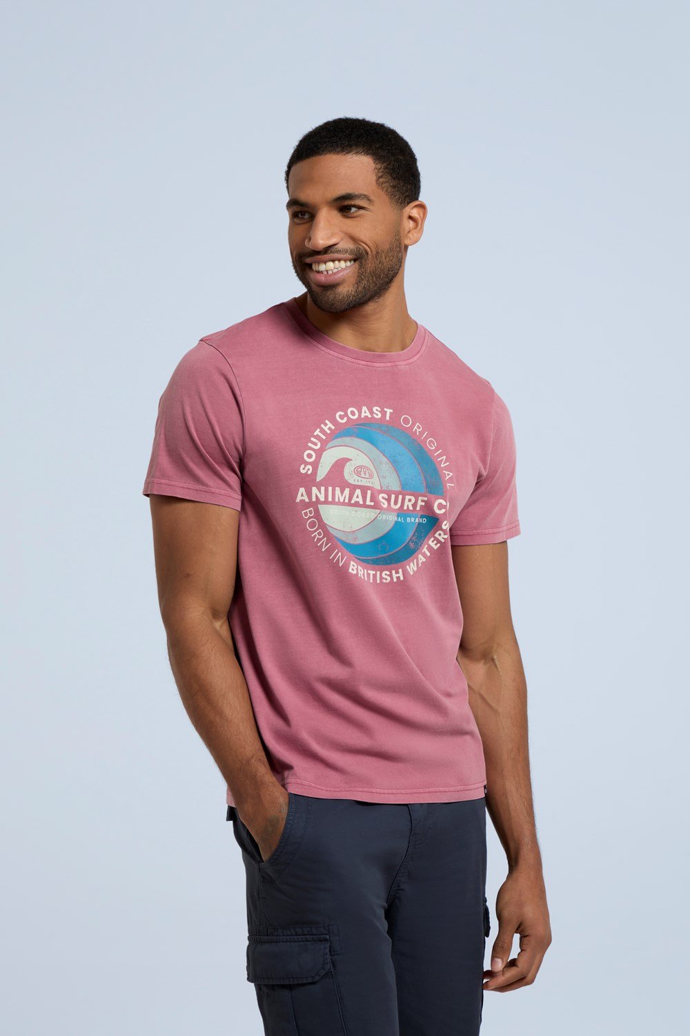 Animal Men's Jacob Cotton Front Graphic Tee Lightweight Casual T-Shirt - Picture 16 of 30