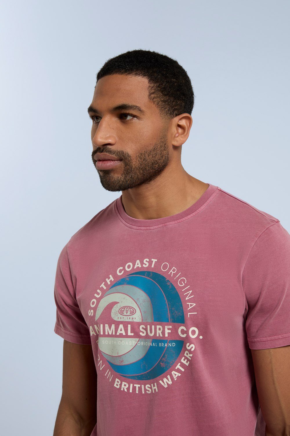 Animal Men's Jacob Cotton Front Graphic Tee Lightweight Casual T-Shirt - Picture 18 of 30