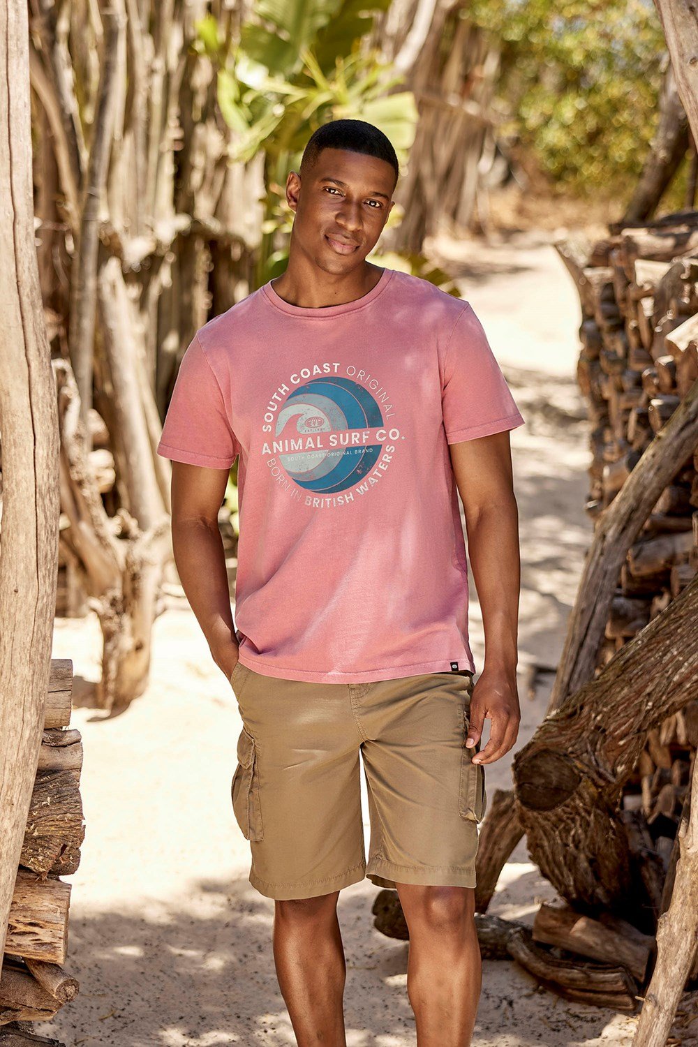 Animal Men's Jacob Cotton Front Graphic Tee Lightweight Casual T-Shirt - Picture 13 of 30