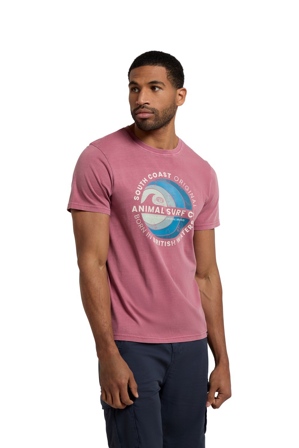 Animal Men's Jacob Cotton Front Graphic Tee Lightweight Casual T-Shirt - Picture 24 of 30