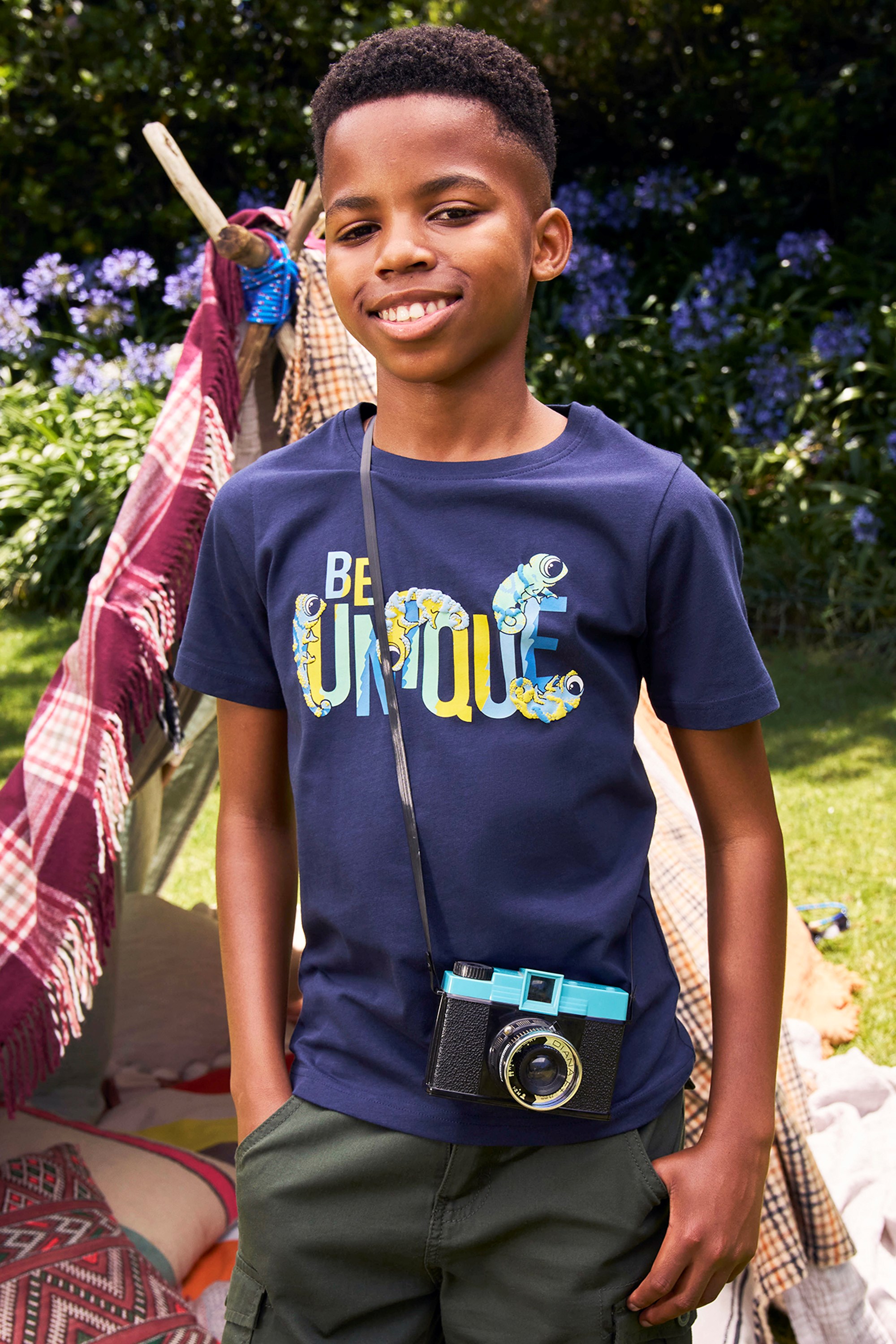 Be Unique Kids Organic T-Shirt - Navy
