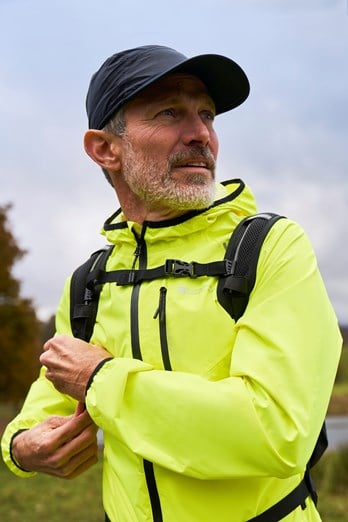 Sporty Waterproof Running Cap Black