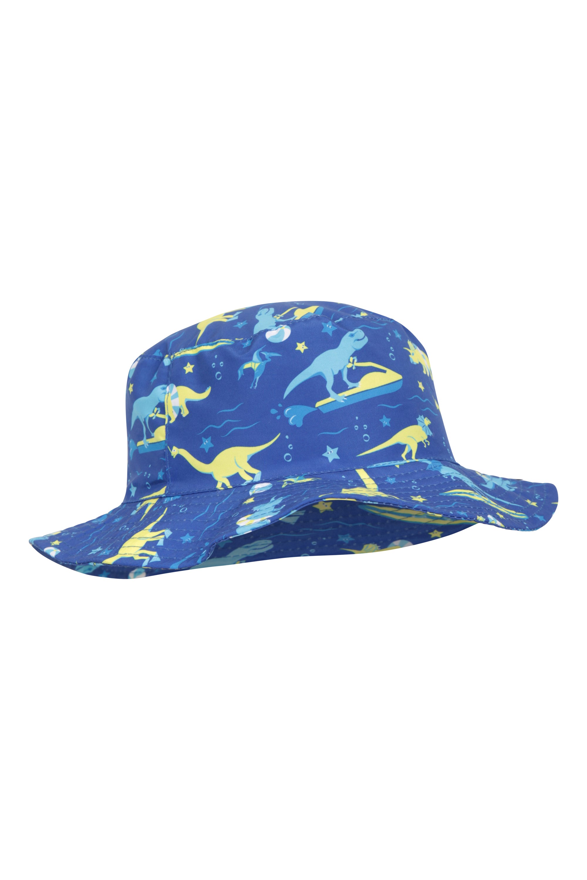 Mountain Warehouse Printed Kids Water-Resistant Bucket Hat - Blue | Size S