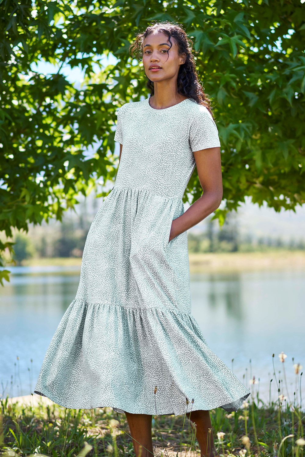 Mountain Warehouse Sardinia Women's Tiered Dress Summer Casual Ladies Outfit