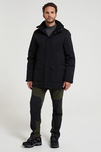 Ranger Mens Padded Parka Black