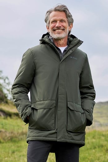 Ranger Mens Padded Parka Khaki