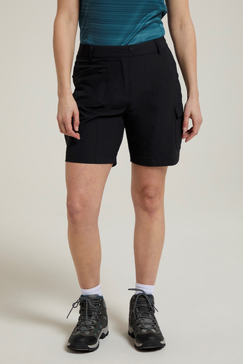 Mountain Warehouse Monte Women's Cargo Shorts Stretchy Lightweight Half Pants