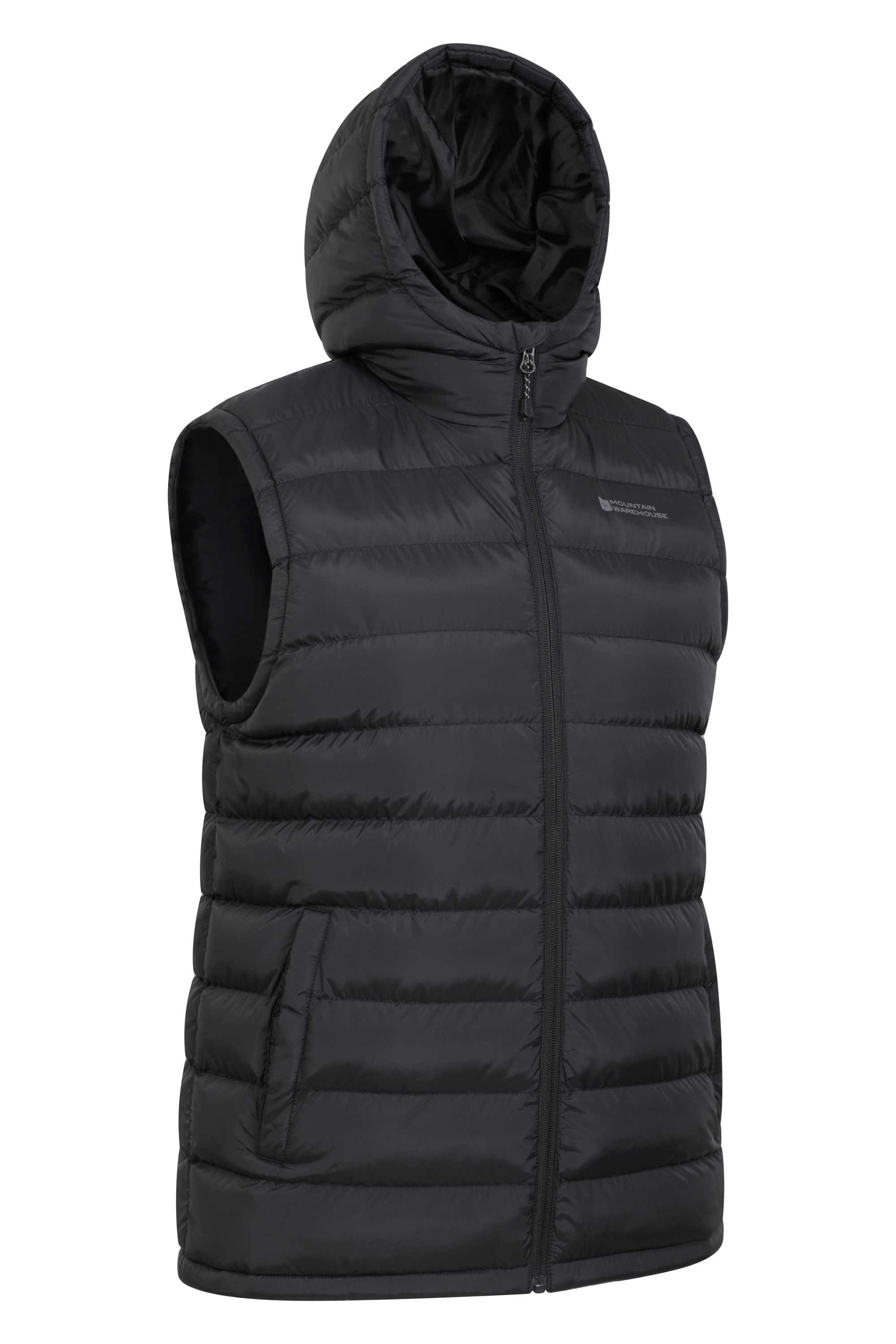 Mountain Warehouse Seasons Mens Hooded Insulated Vest - Black | Size S