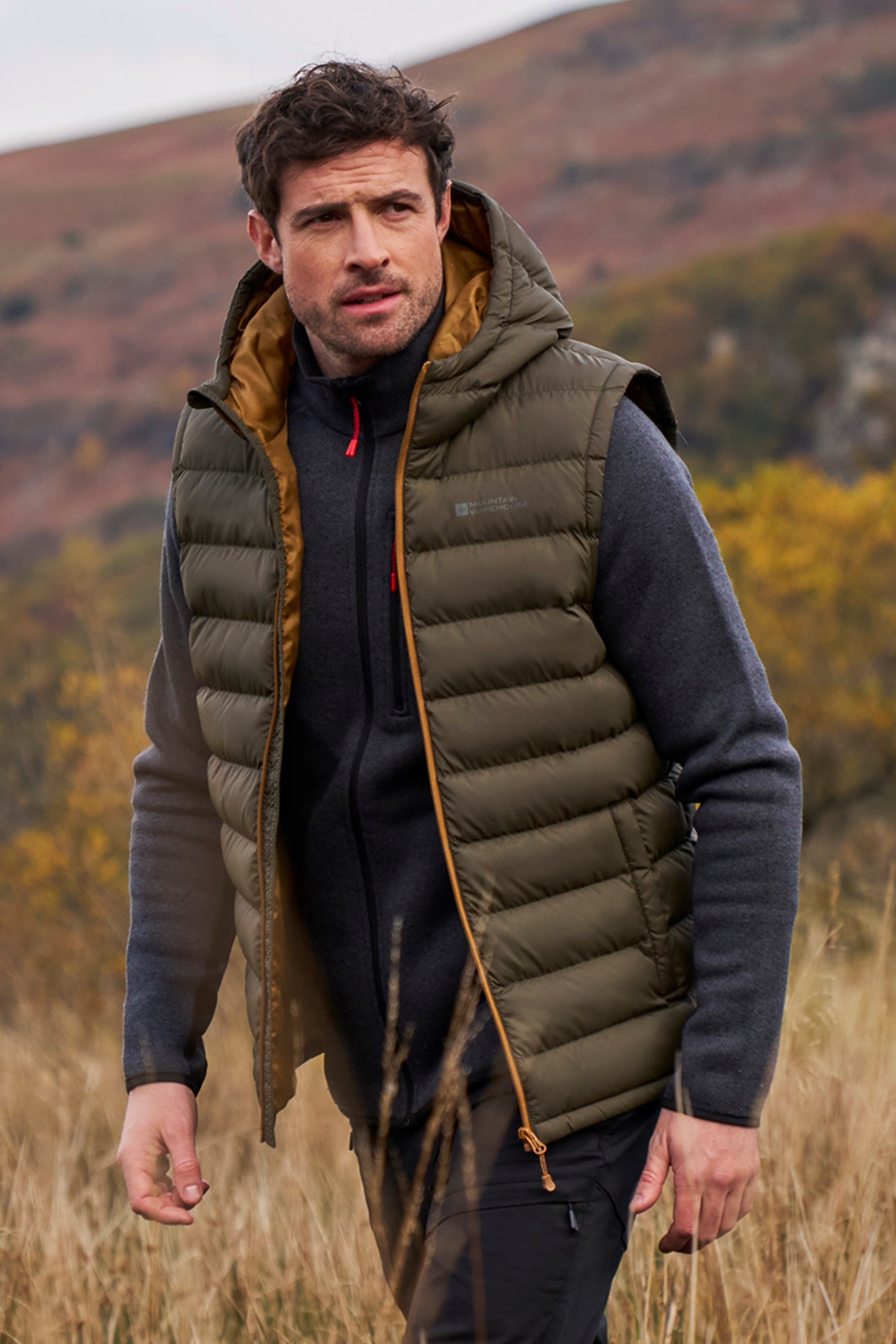 Men s Puffer Vests Down Vests Mountain Warehouse US