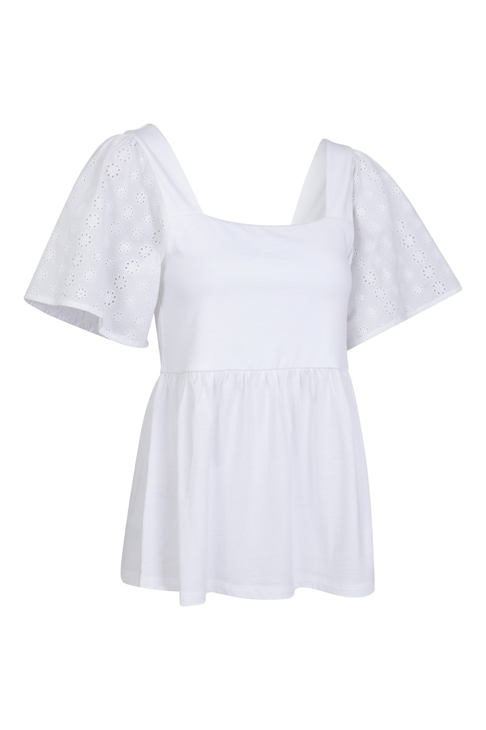 Mountain Warehouse Verona Womens Broderie Sleeve Top Summer Shirt Ladies Blouse - Picture 24 of 28