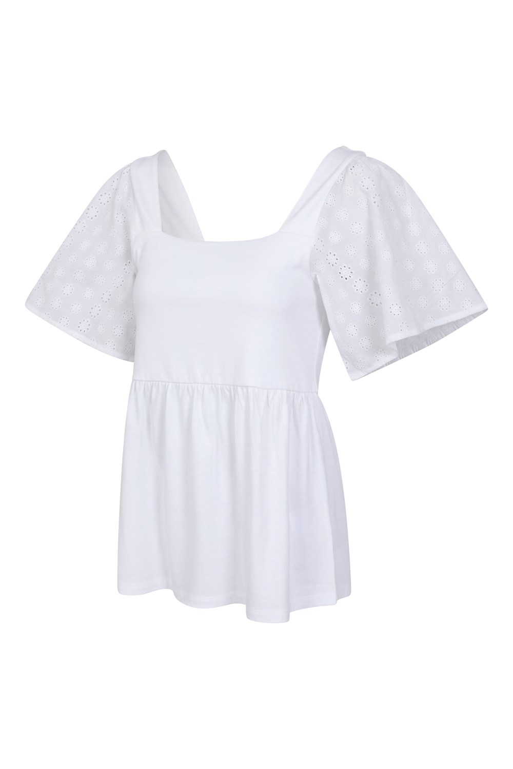 Mountain Warehouse Verona Womens Broderie Sleeve Top Summer Shirt Ladies Blouse - Picture 26 of 28