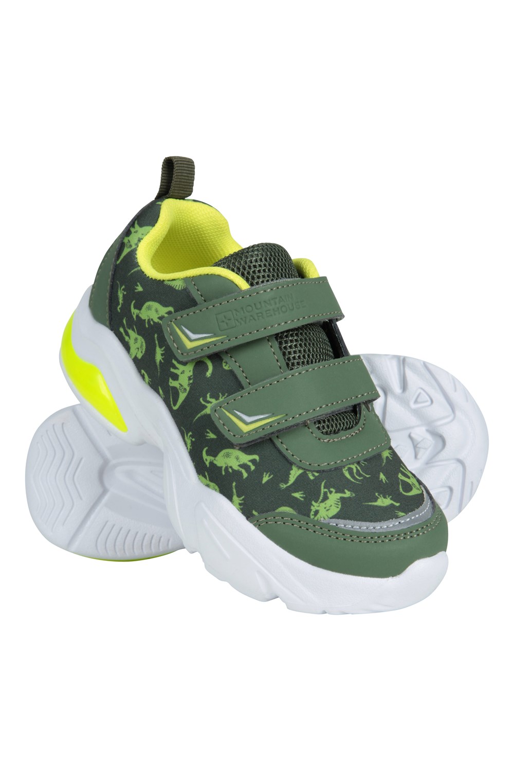 Mountain Warehouse Zap Adaptive Light Up Junior Shoes Mesh Lined Kids Footwear - Picture 1 of 46