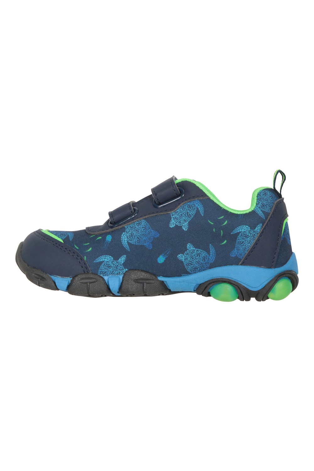 Mountain Warehouse Zap Adaptive Light Up Junior Shoes Mesh Lined Kids Footwear - Picture 28 of 46