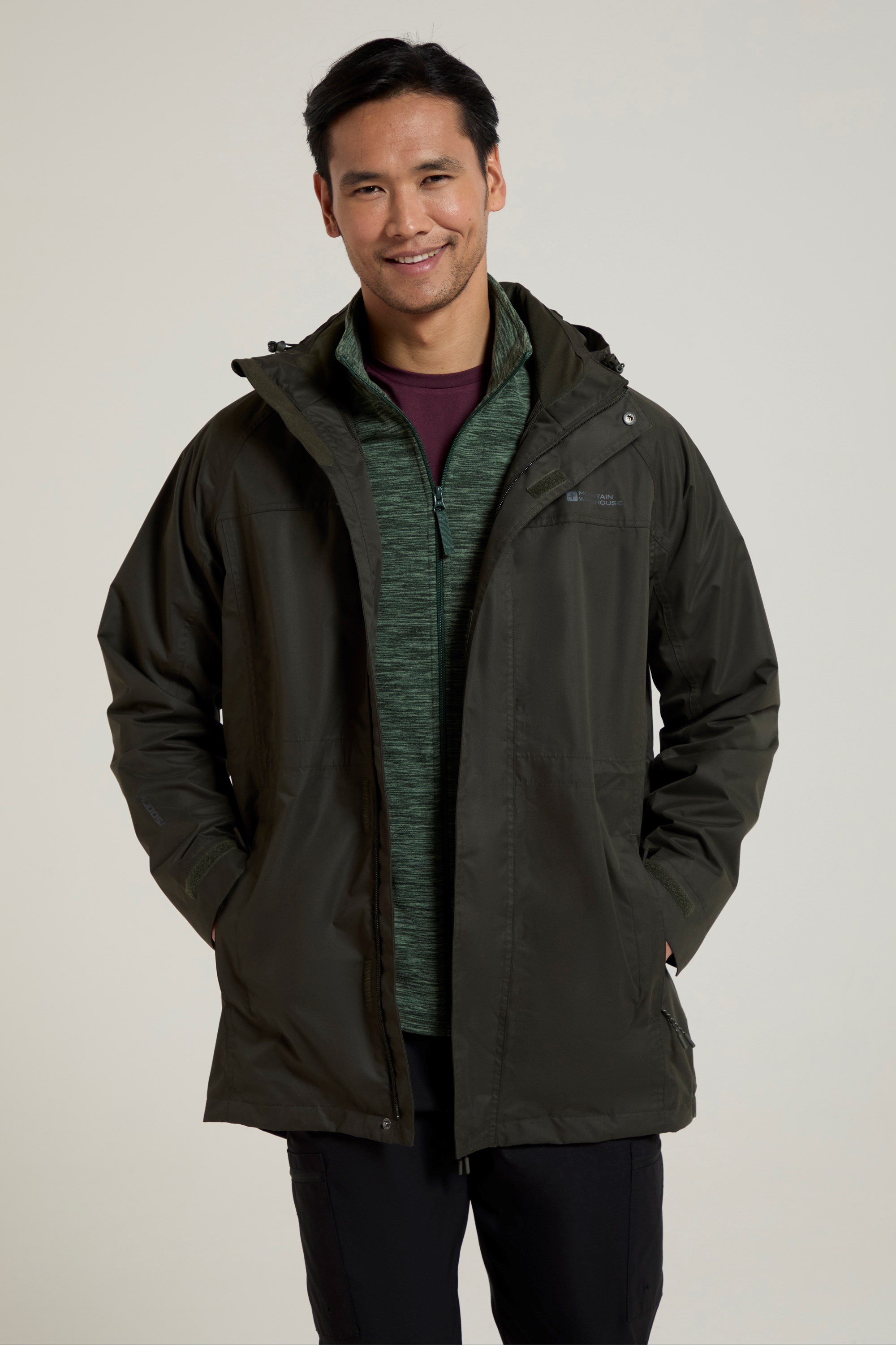 Westport Mens Long Waterproof Jacket Mountain Warehouse CA