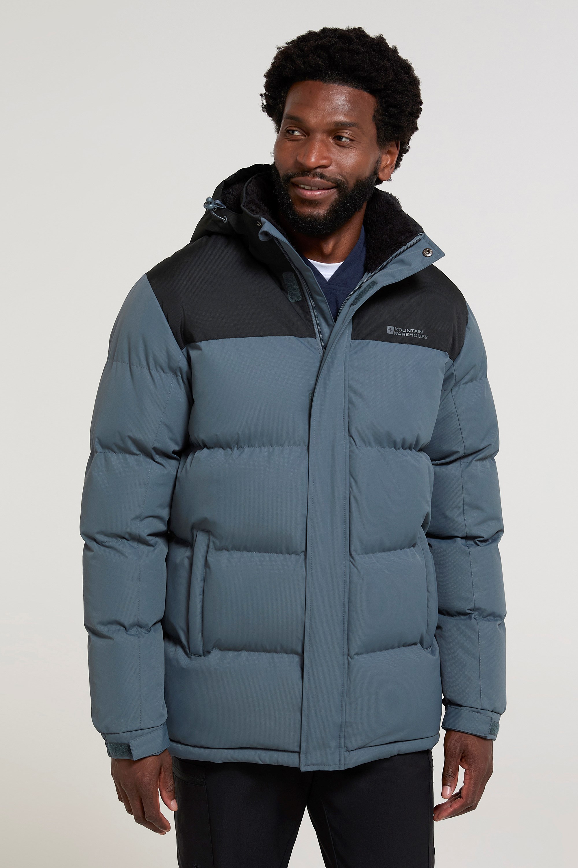 Grey borg jacket mens store