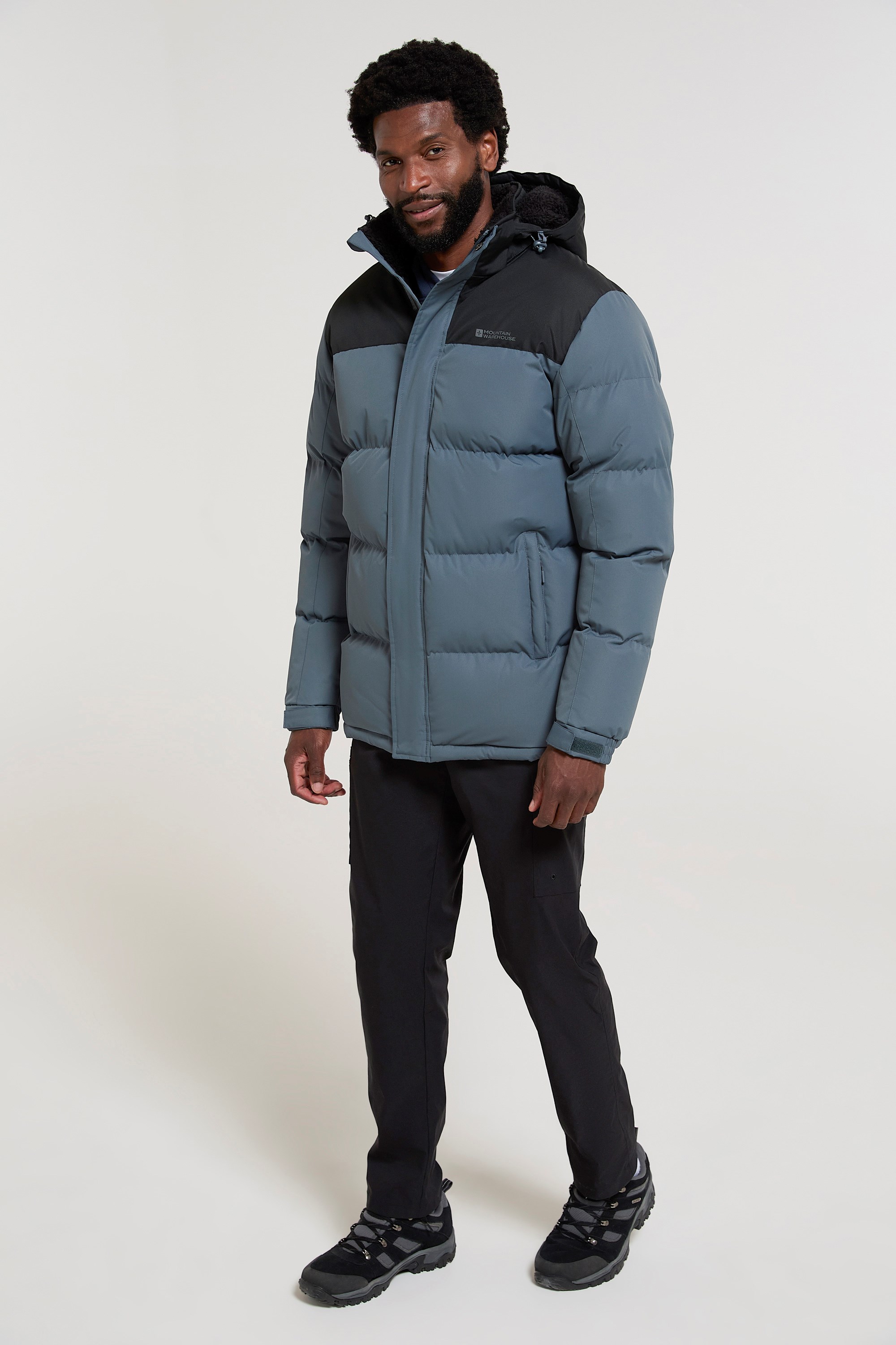 Snow Sherpa Lined Mens Padded Jacket Mountain Warehouse US