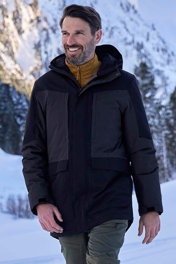 Tephra Mens Waterproof Padded Parka Dark Grey