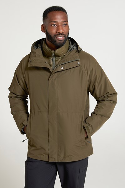Alaskan Mens 3-in-1 Waterproof Jacket - Green