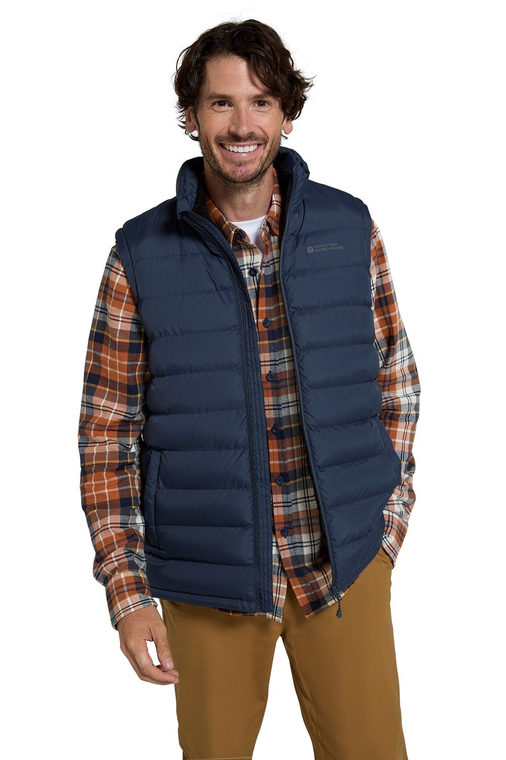 Mountain Warehouse Mens Gilet Water Resistant Fur Lined Padded Outdoor Jacket - Picture 35 of 35