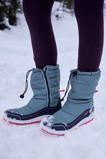 Frosty Kids Adaptive Fleece Lined Snow Boots Grey